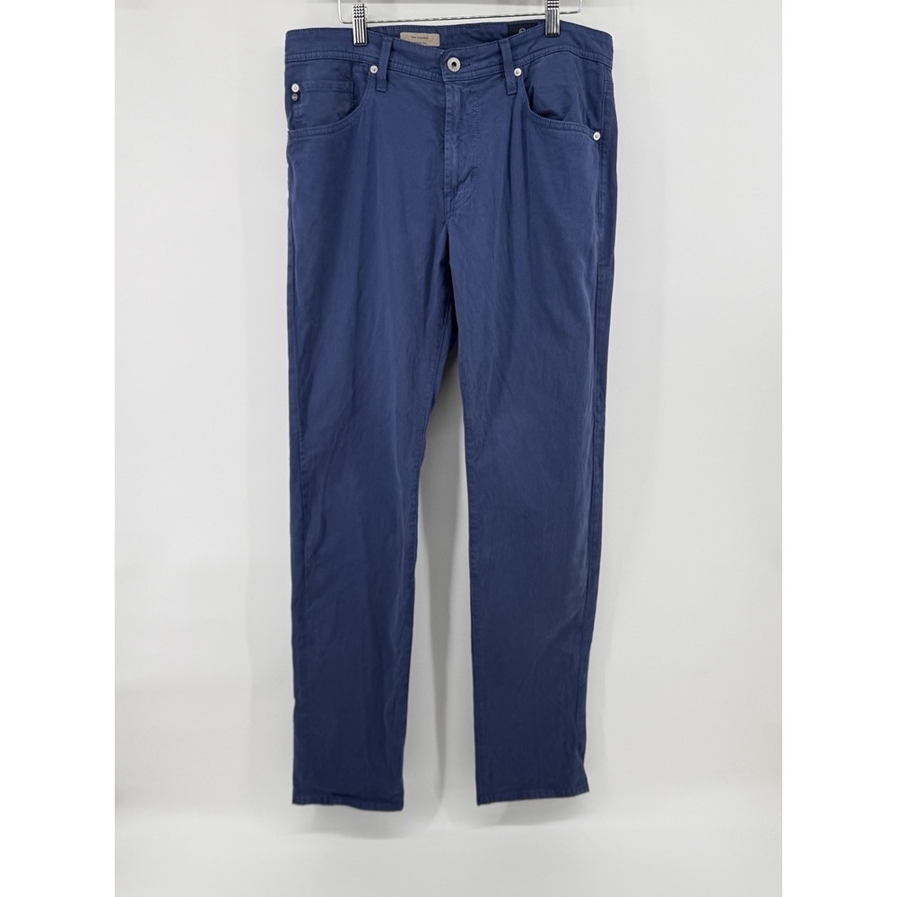 AG‎ Adriano Goldschmied Protege Slim Straight Jeans 34x34 Blue Stretch USA Made - Picture 2 of 6